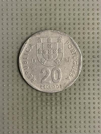 2025年第112场各国散币拍卖（总第112场） - 葡萄牙1987年20埃斯库多