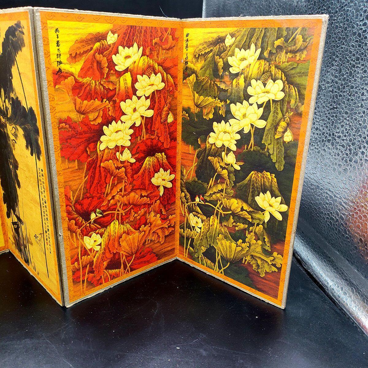 听雨轩（25） 大千荷花珍藏集锦精品册 硬宣纸尺寸19cm*10cm