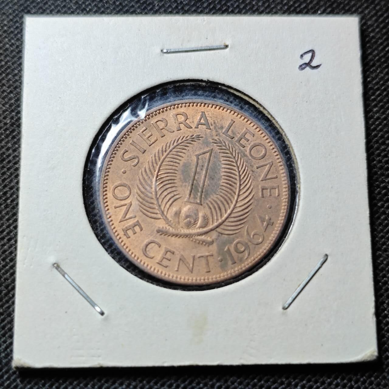 KK钱币收藏小铺  第368场  2月预留时间 周末发货  塞拉利昂1分铜币