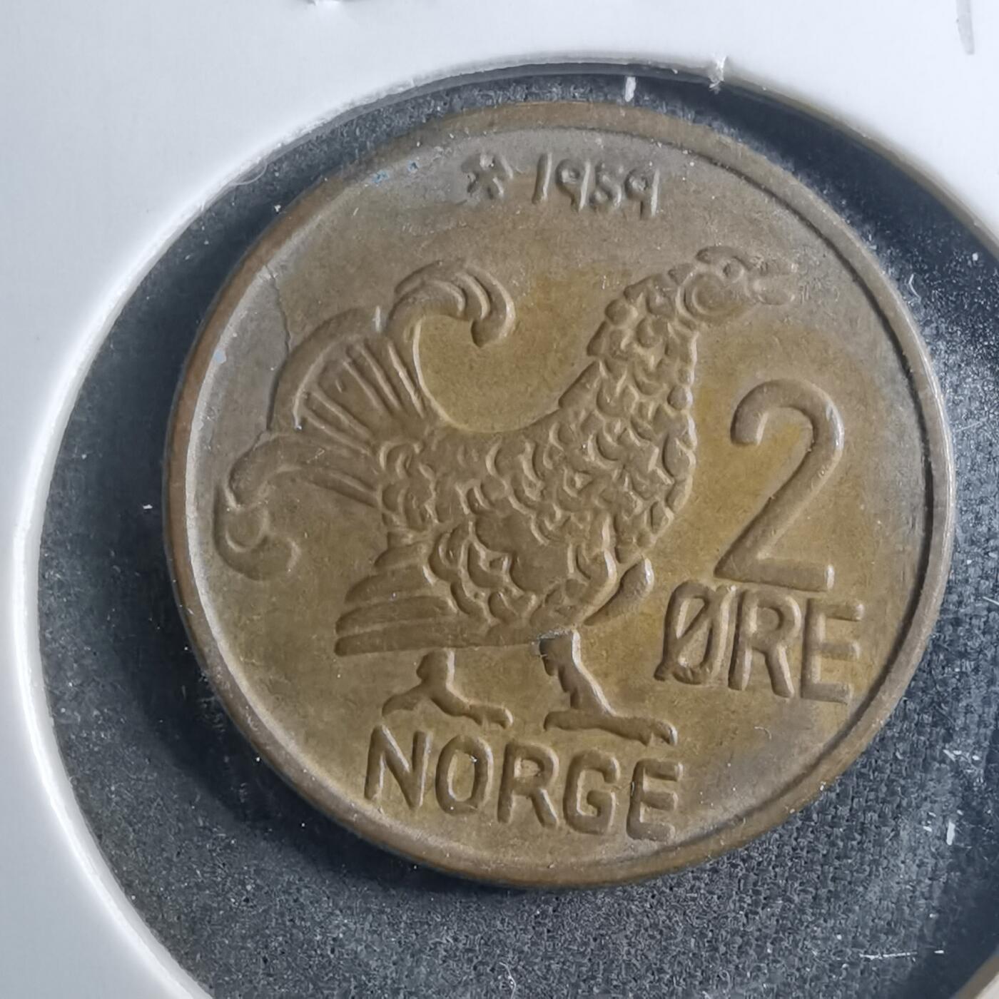 沼泽如烟--第899场 挪威1959年2欧尔