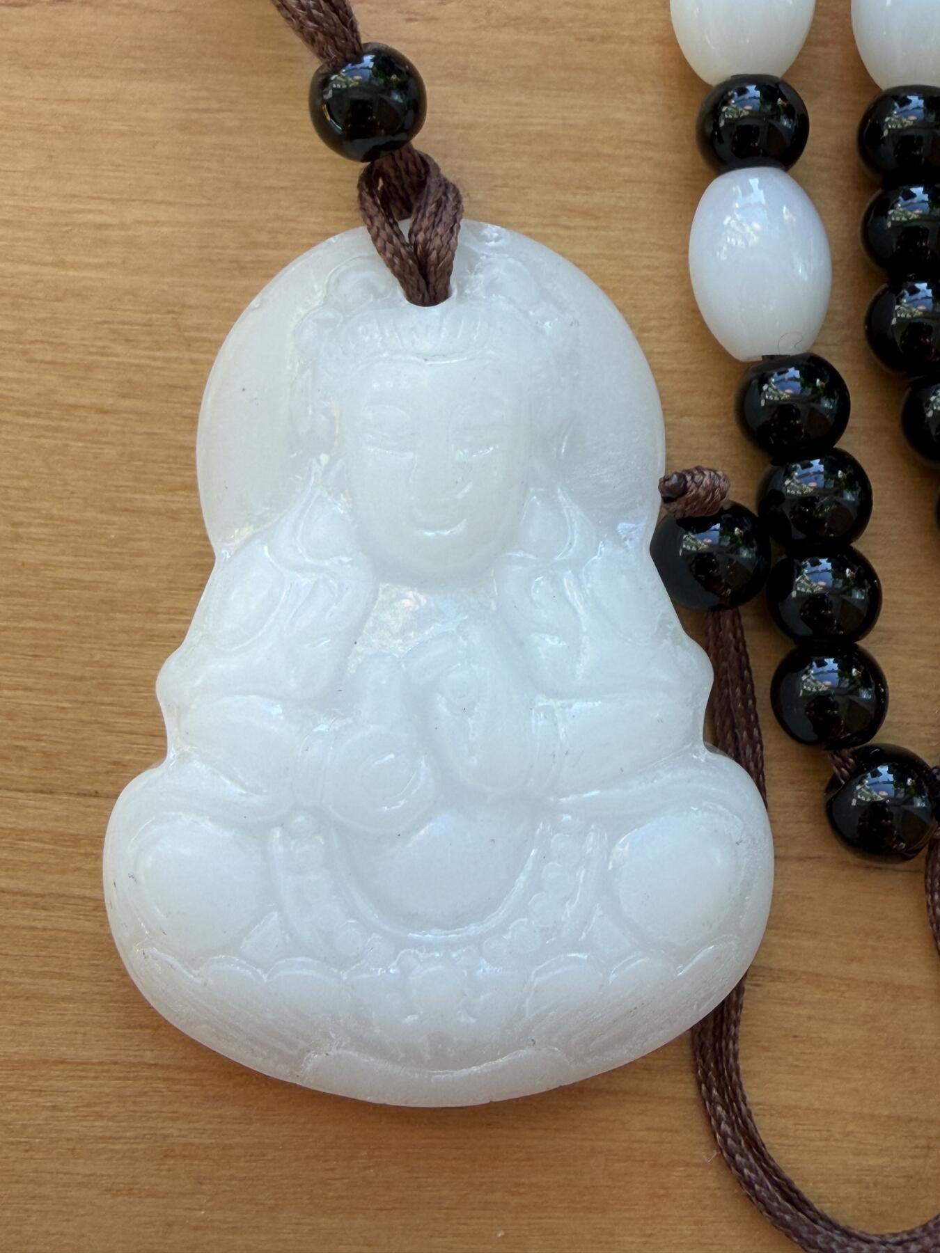 海外回流精品拍卖11.16 日本回流玉项链-吊坠尺寸：4.5cm