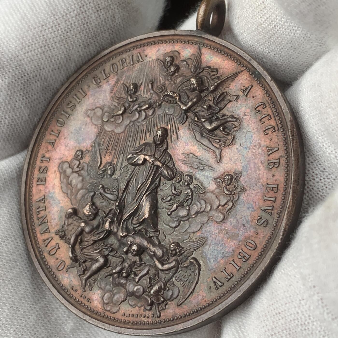 掌中浮雕-藏着的欧洲第041场 19世纪瑞士宗教题材大铜章， 47mm