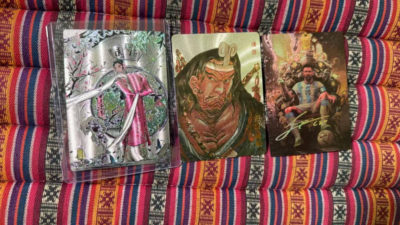 光影卡牌第25期，各家亲签，各家套卡，持续收拍品 武松粗闪+厚卡粗闪+游国惊梦粗闪