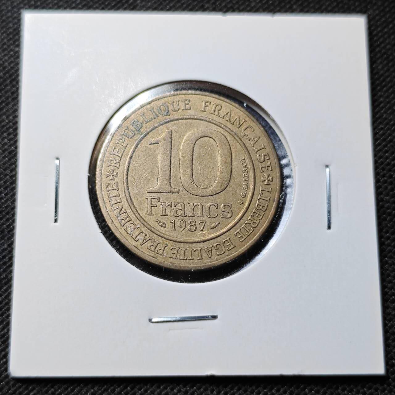 KK钱币收藏小铺  第368场  2月预留时间 周末发货  法国10法郎纪念币