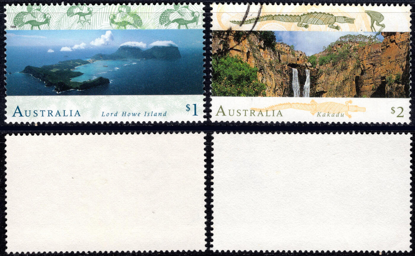 洪涛臻品批发群 精选邮票限时拍卖第1165期  澳大利亚 $1豪勋爵群岛,$2卡卡杜国家公园 好品