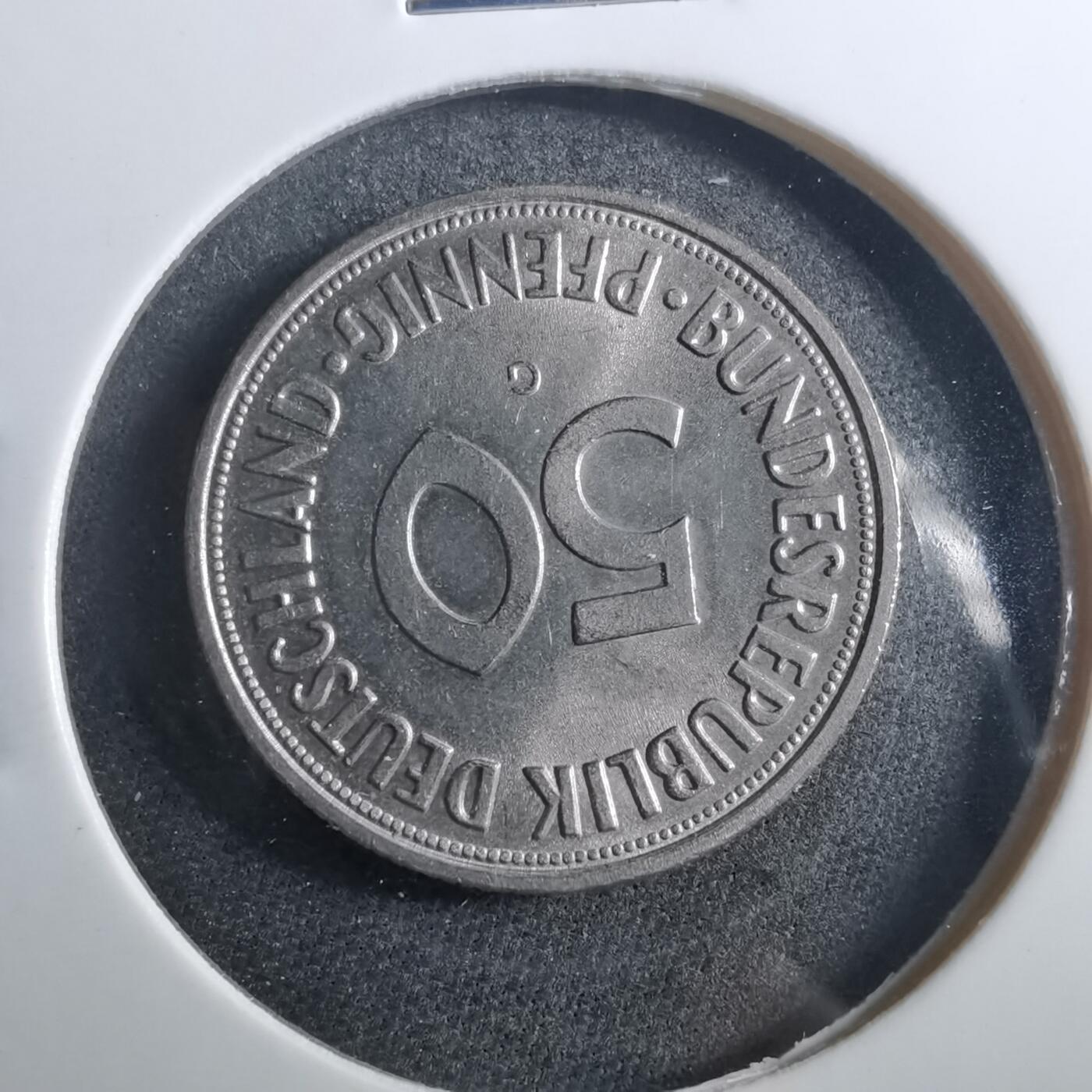 沼泽如烟--第899场 德国1968年50芬尼