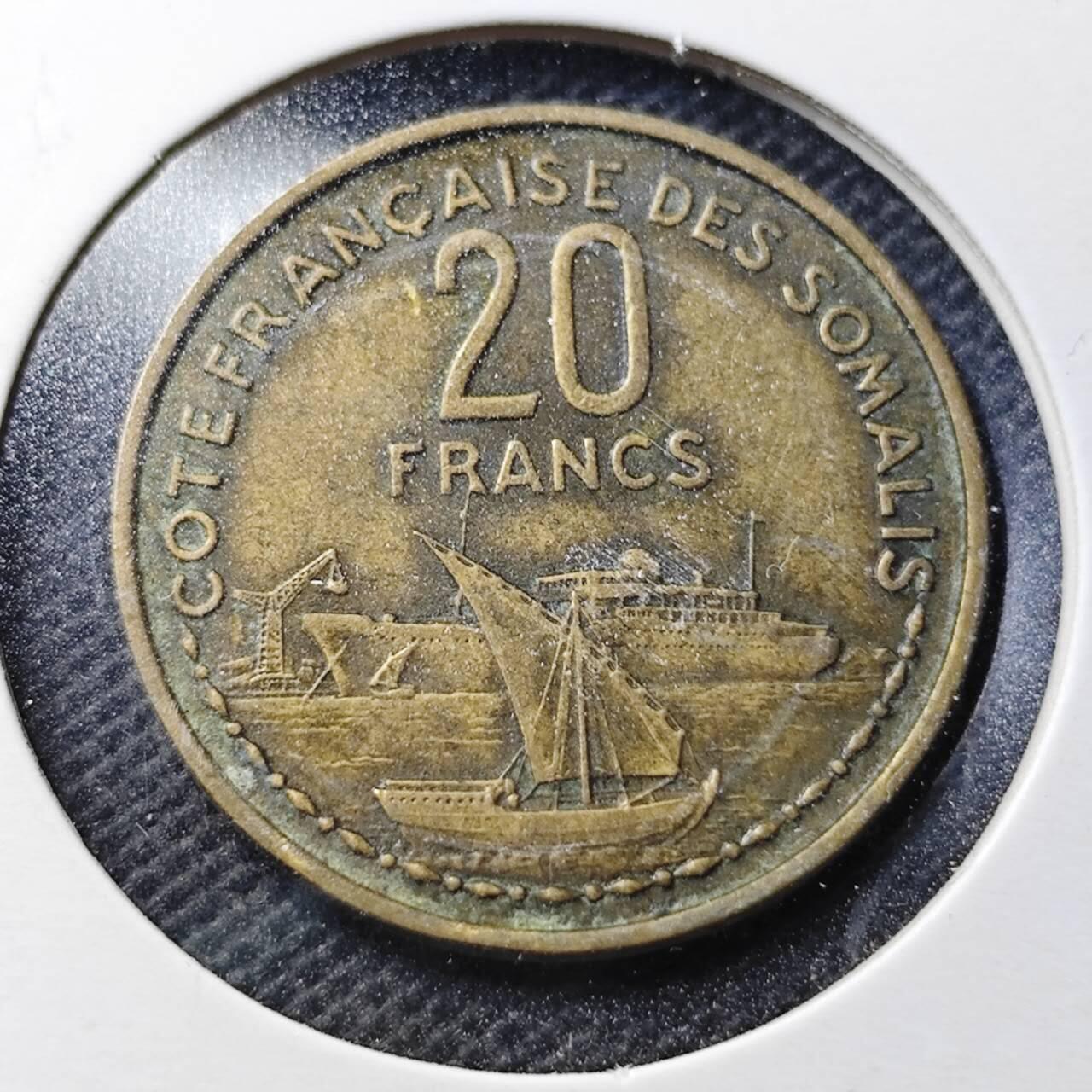 KK钱币收藏小铺  第368场  2月预留时间 周末发货  法属伊萨20法郎铜币