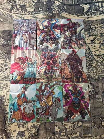 光影卡牌第25期，各家亲签，各家套卡，持续收拍品 - 卡玩帕克神魔九州粗闪9张