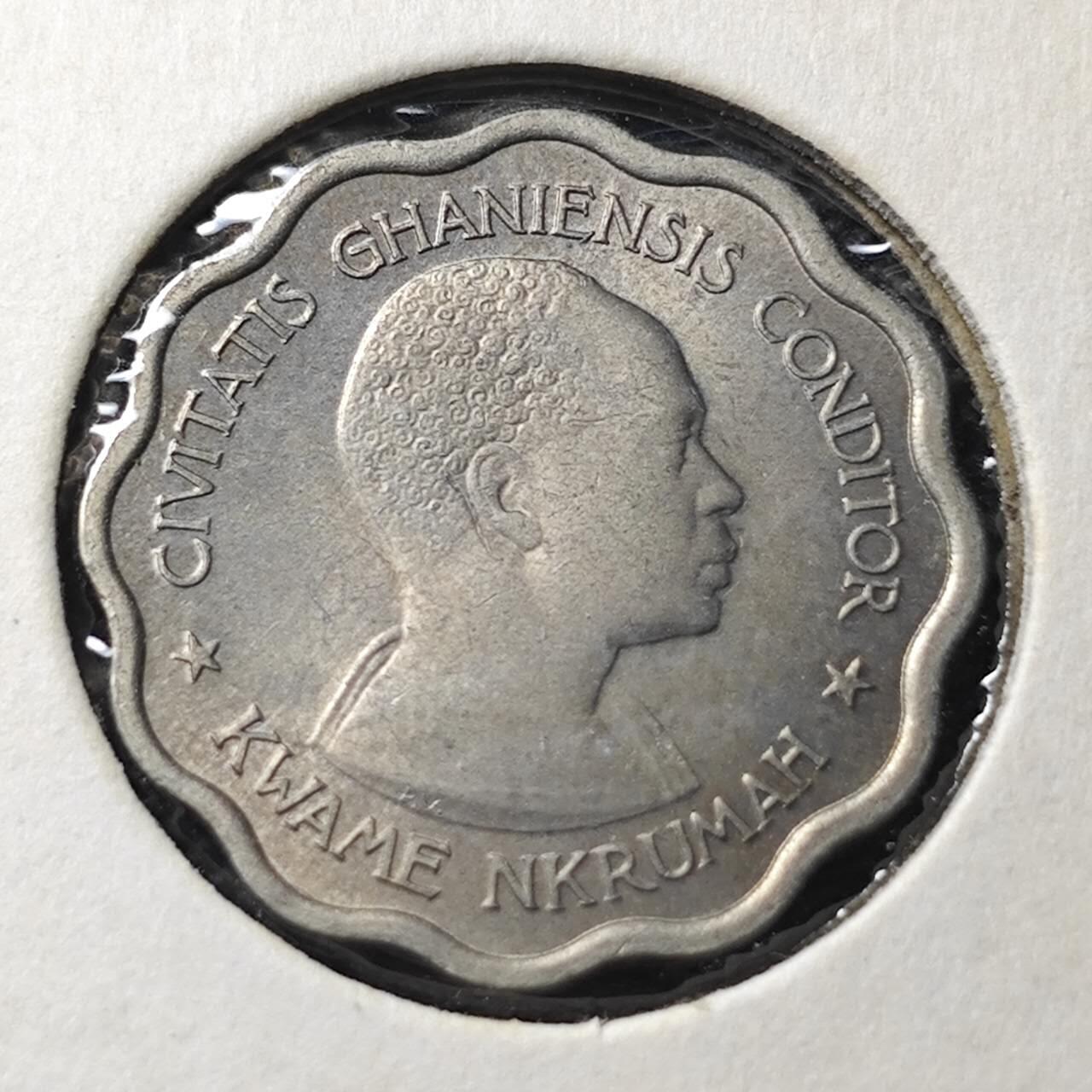 KK钱币收藏小铺  第368场  2月预留时间 周末发货  1958加纳3便士 好品