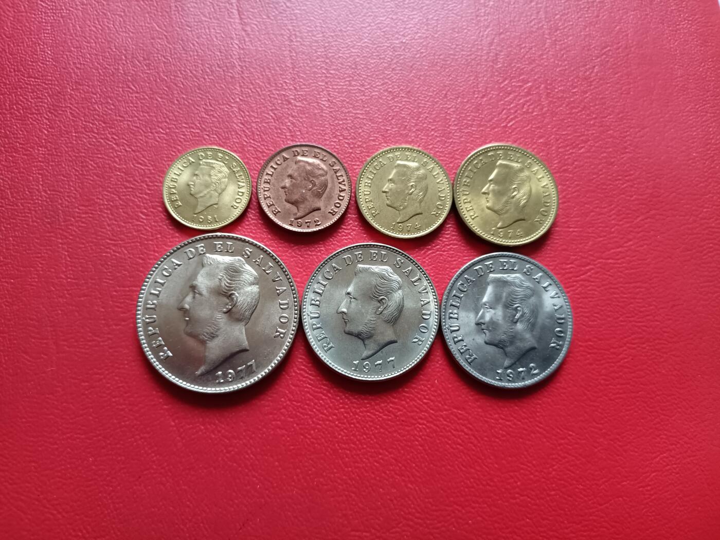 【云涧收藏】第七十八场 萨尔瓦多1972/81年原光7枚