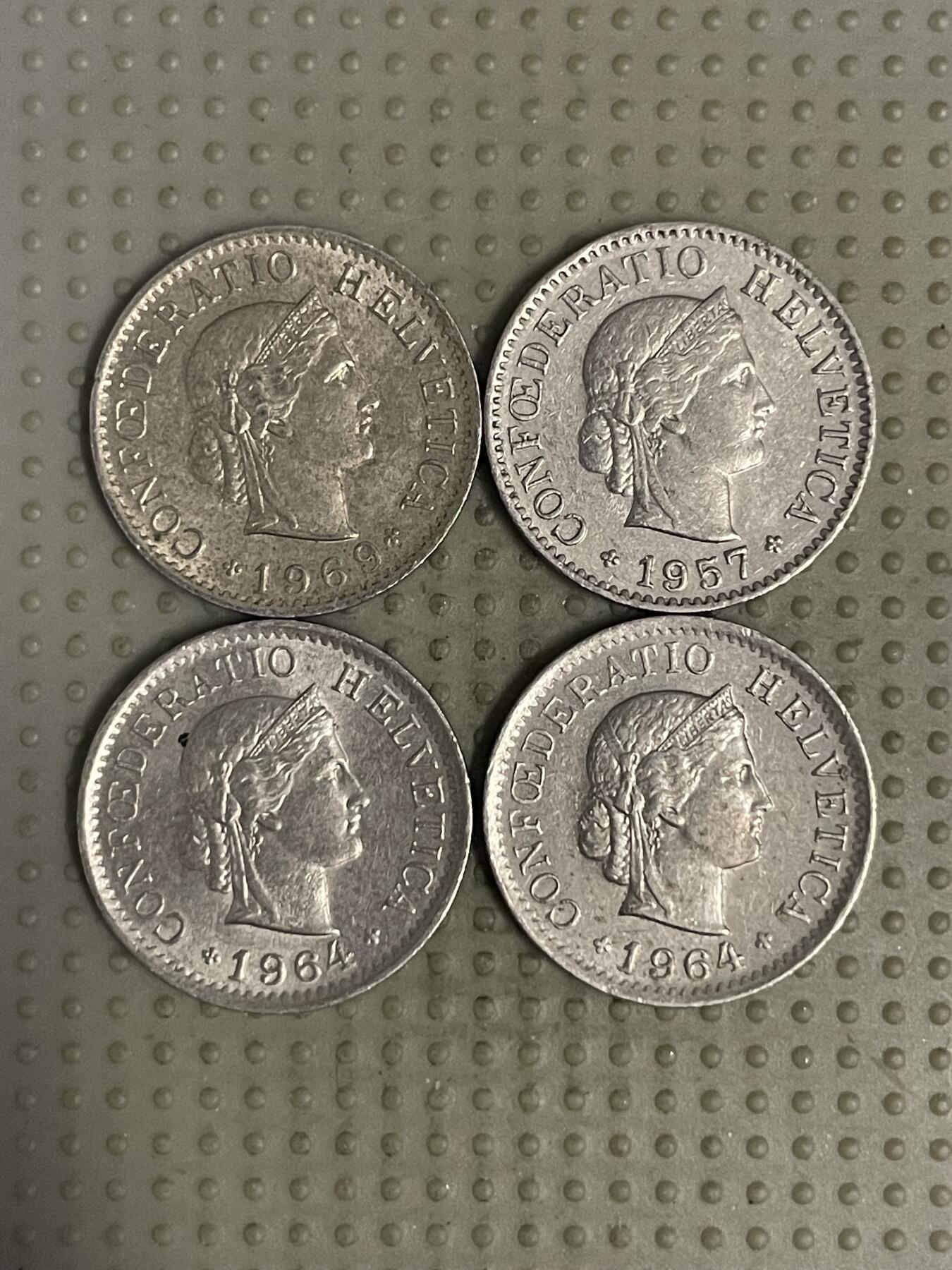 2025年第111场各国散币拍卖（总第111场） 瑞士5生丁4枚