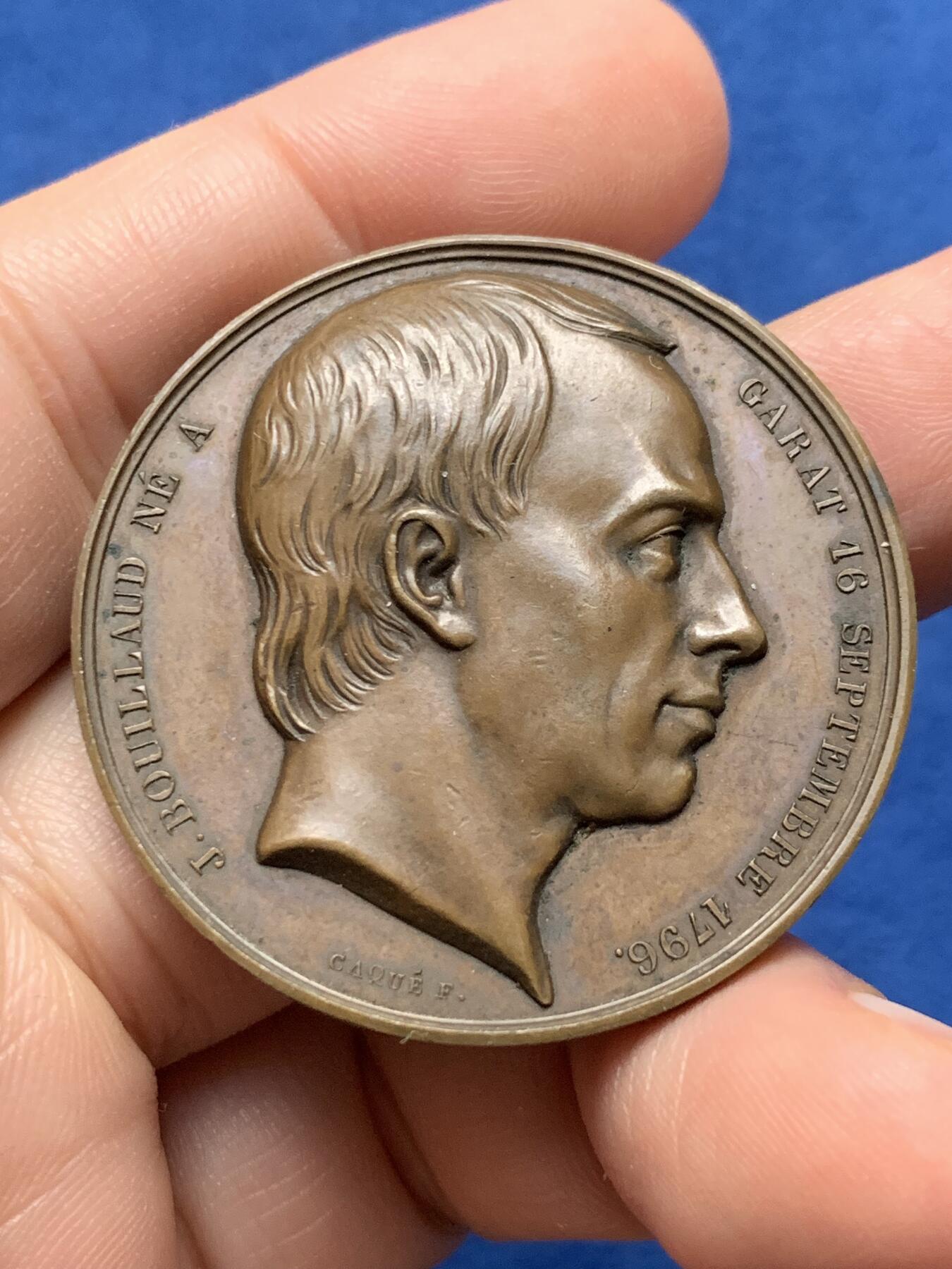 《竞宝斋》第437场 周日，周一2场连拍 （全场包邮） 法国精确医学领袖纪念章 35克 40.8mm