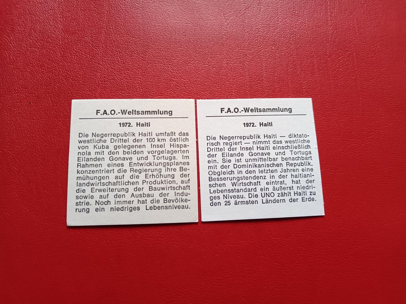 【云涧收藏】第七十八场 海地1972/75年4枚套，带2张证书