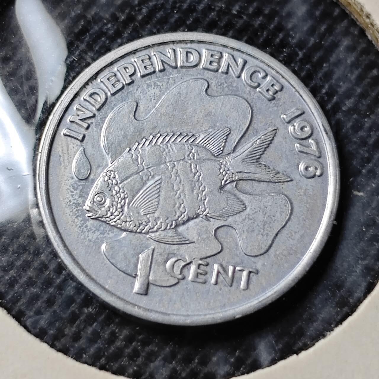 KK钱币收藏小铺  第368场  2月预留时间 周末发货  1976塞舌尔1分 好品