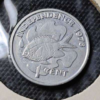 KK钱币收藏小铺  第368场  2月预留时间 周末发货 -  1976塞舌尔1分 好品