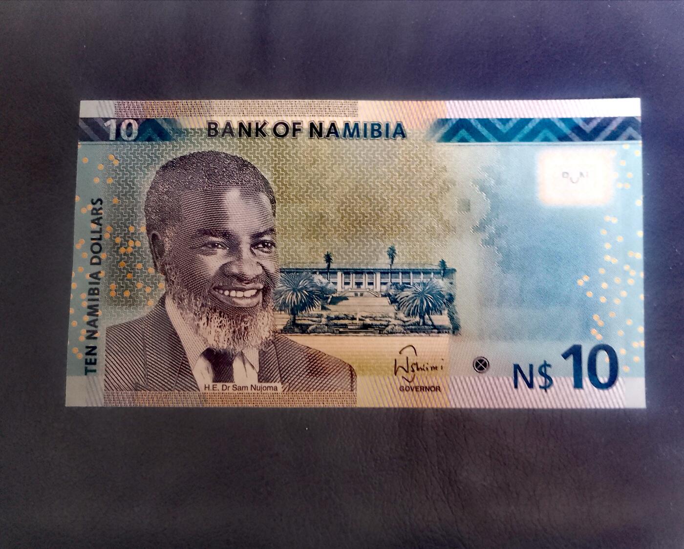 全新纳米比亚2015年10元永恒号靓品纸币