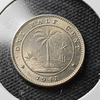 KK钱币收藏小铺  第367场  2月预留时间 周末发货 -  1941利比里亚1分 好品