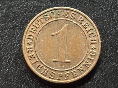 邮泉阁限时拍卖第三十五场 德国硬币专场（硬币在国外。请付邮费6元。） 德国魏玛共和国帝国马克1935年1芬尼A版