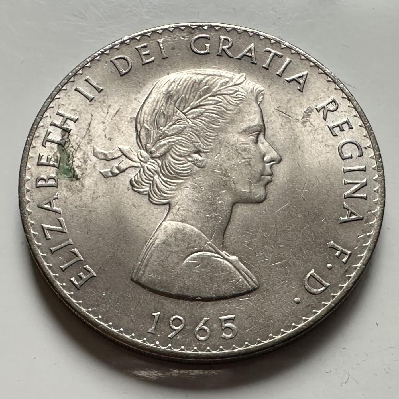 🌹外币初藏🌹🐯2025年第126场  每周二四六晚8️⃣点 接代拍 英国1965年克朗币