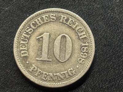 邮泉阁限时拍卖第三十五场 德国硬币专场（硬币在国外。请付邮费6元。） - 德意志帝国1989年10芬尼A版