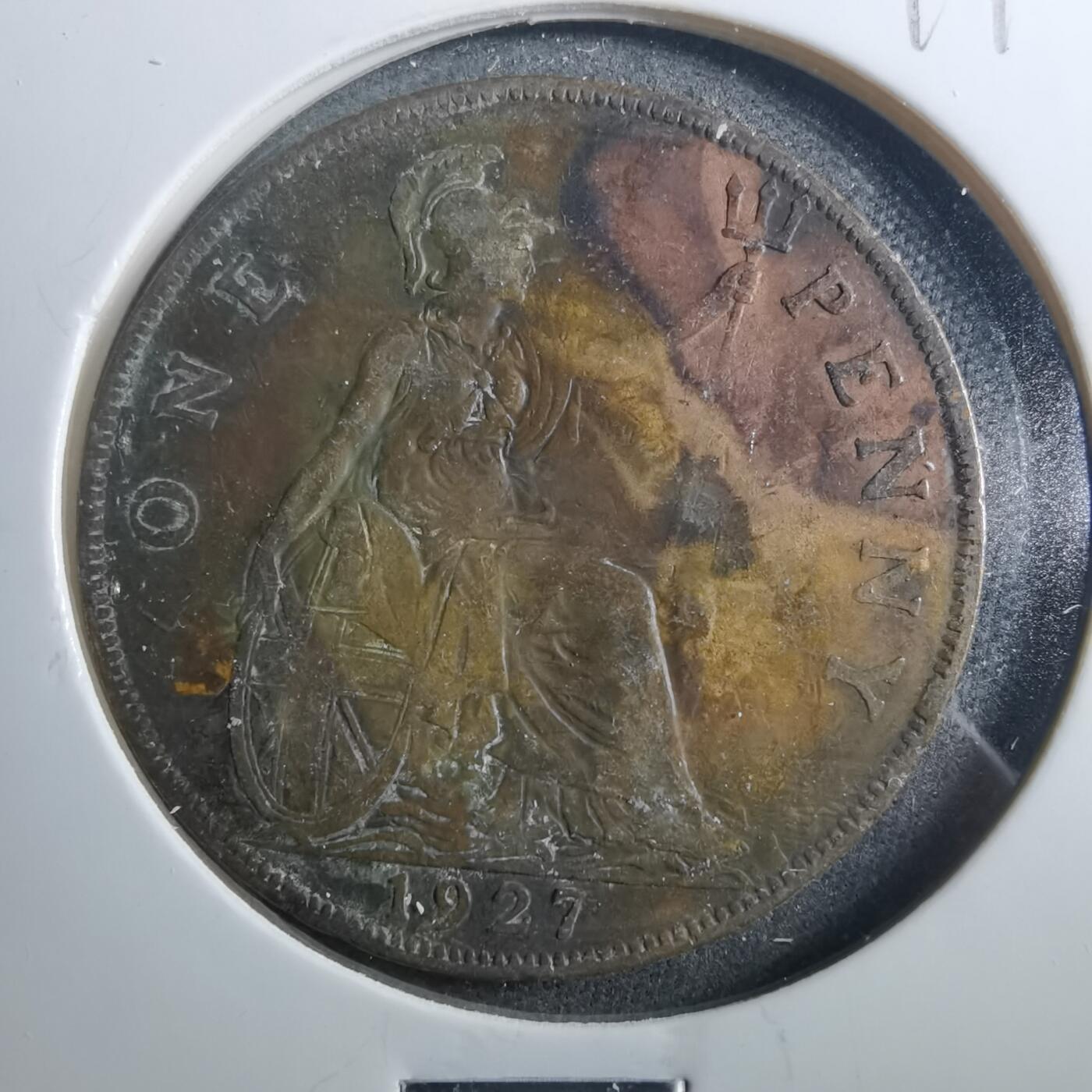 沼泽如烟--第899场 英国1927年1便士