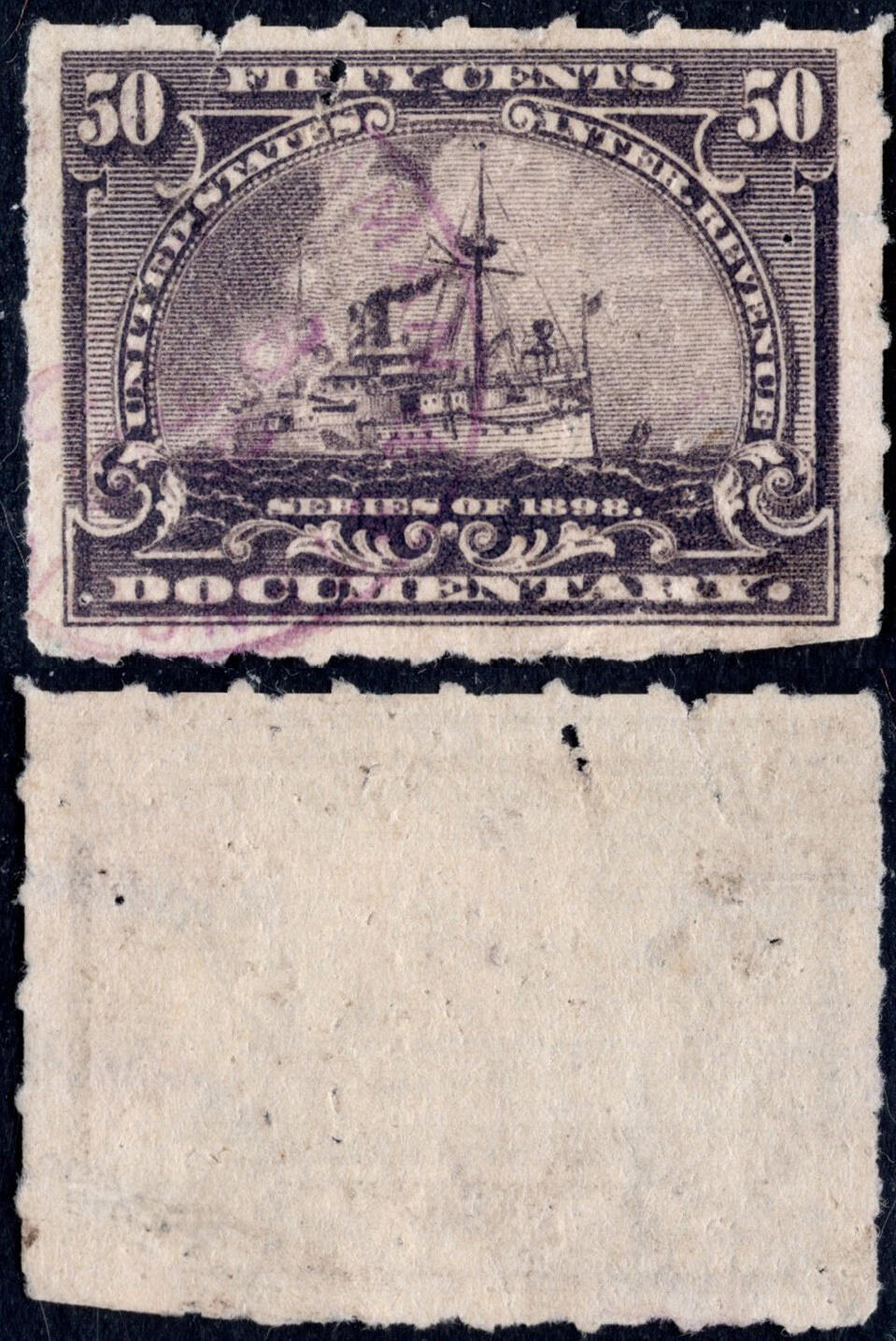 洪涛臻品批发群 精选邮票限时拍卖第1168期  美国1898年战列舰税票 销票