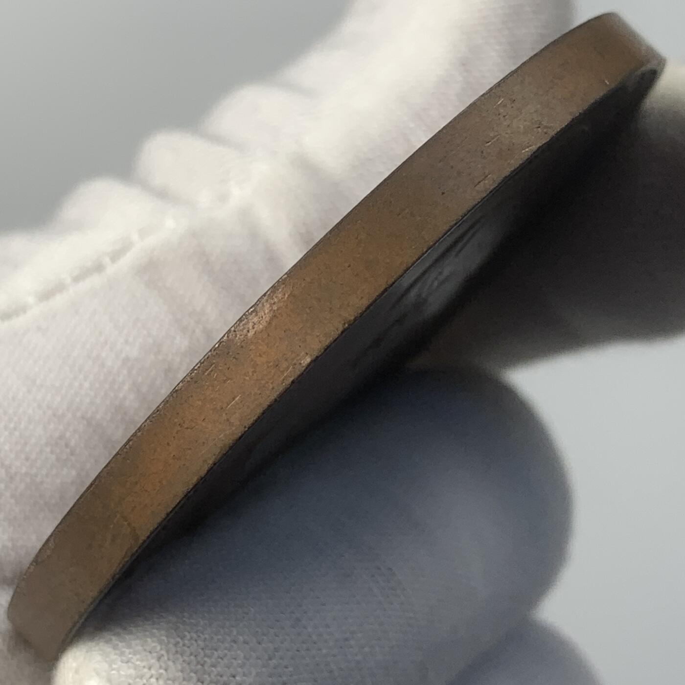 掌中浮雕-藏着的欧洲第041场 1880年西班牙阿方索十二世女儿诞生纪念铜章，57mm