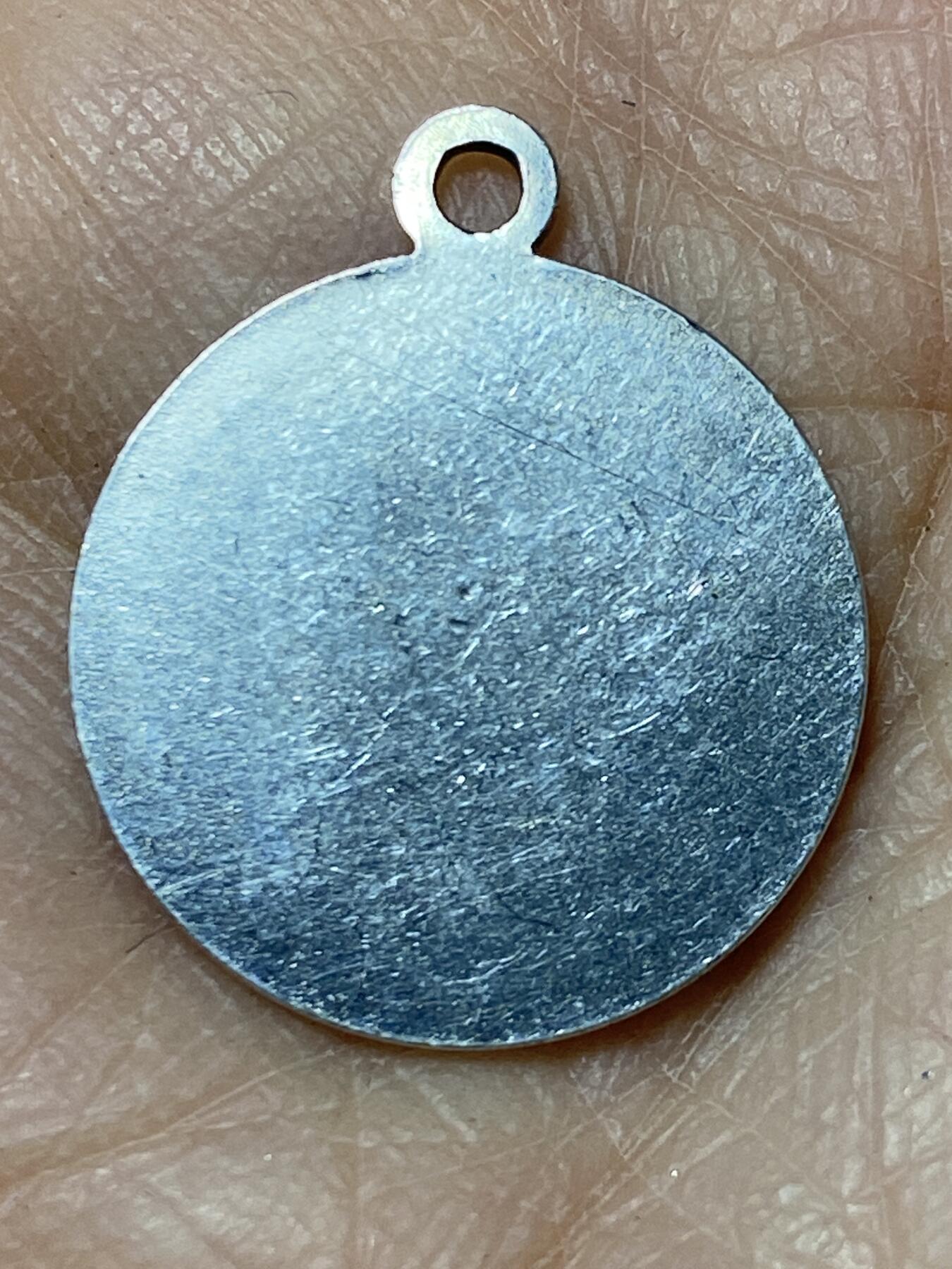 2025年第一百二十七场(总第一百五十三场）外国好品章牌、散币(免佣金) 纯银材质–圣克里斯托弗宗教圣牌，重1.78克