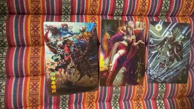 光影卡牌第25期，各家亲签，各家套卡，持续收拍品 - 龙耀水浒特卡粗闪3张