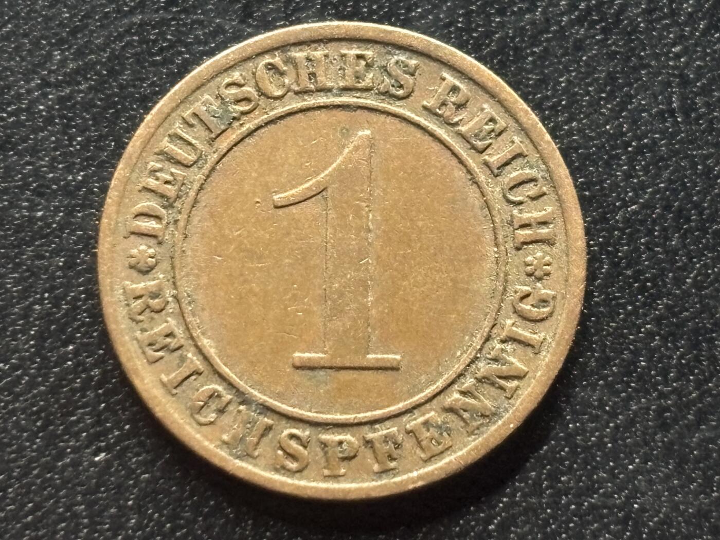 邮泉阁限时拍卖第三十五场 德国硬币专场（硬币在国外。请付邮费6元。） 德国魏玛共和国帝国马克1931年1芬尼A版