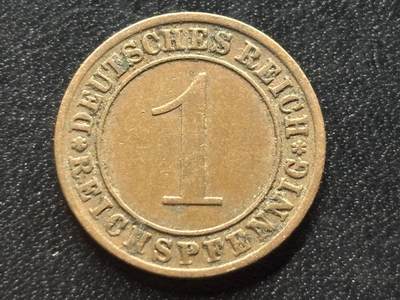 邮泉阁限时拍卖第三十五场 德国硬币专场（硬币在国外。请付邮费6元。） 德国魏玛共和国帝国马克1931年1芬尼A版