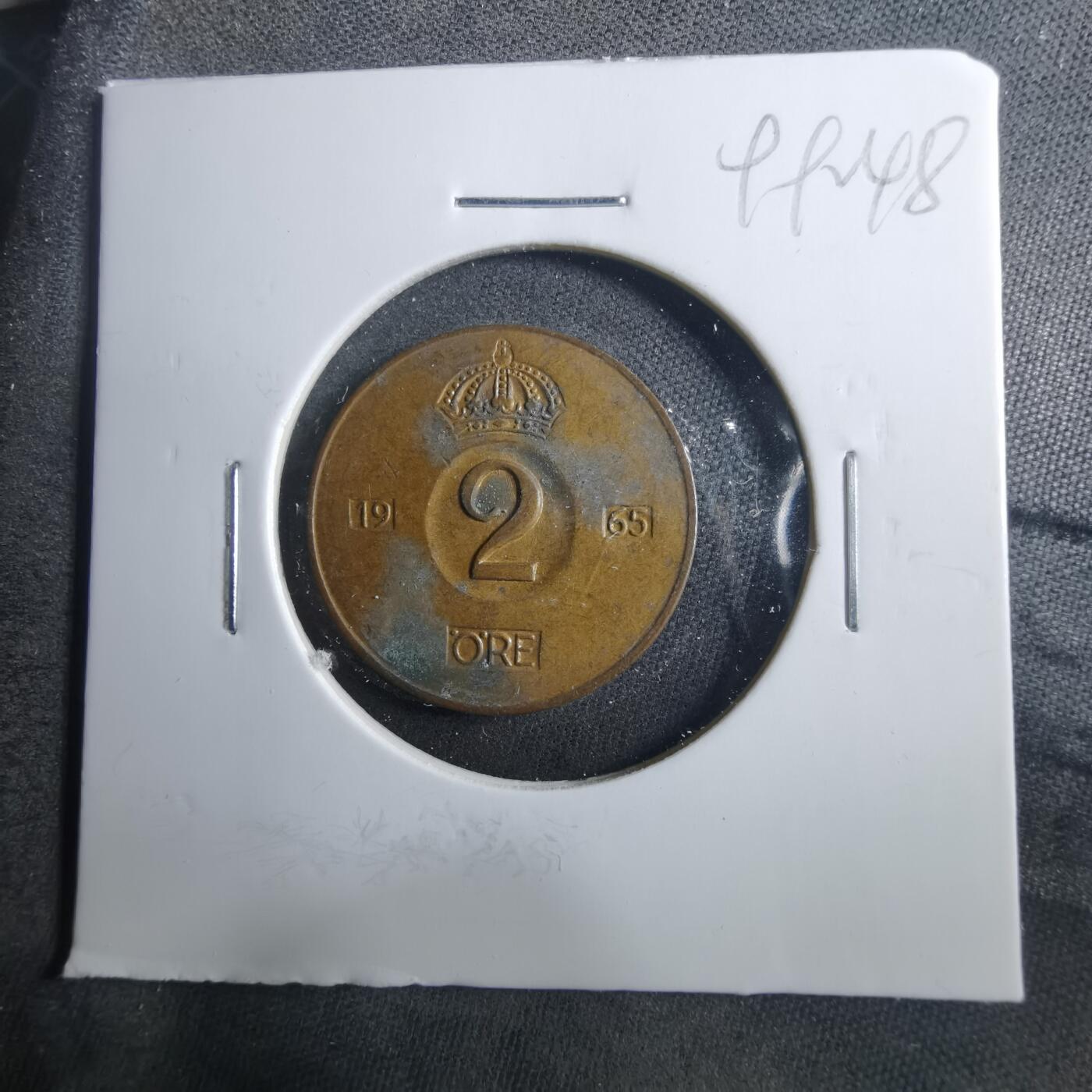 沼泽如烟--第899场 瑞典1965年2欧尔