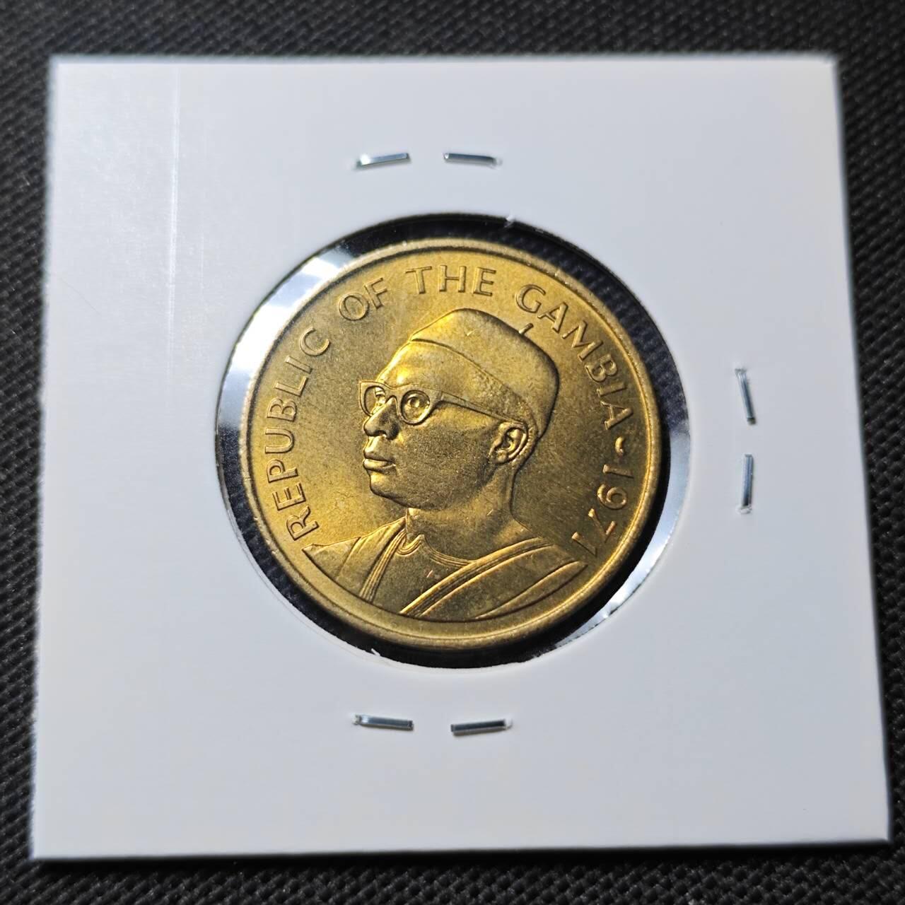 KK钱币收藏小铺  第368场  2月预留时间 周末发货  1971冈比亚10分