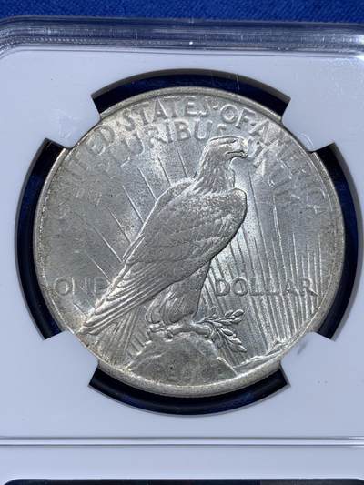 《竞宝斋》第437场 周日，周一2场连拍 （全场包邮） NGC MS64 美国1922年和平银币