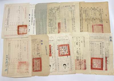 韵星假日精品2025秋季军品类拍卖会-- Rimey Holidays Boutique 2025 Autumn Militaria Sale - 陆军特战军官（空降兵）黄步云旧藏文献大全套，共计四十余张，涵盖从士兵、军官、警官时期各类文献