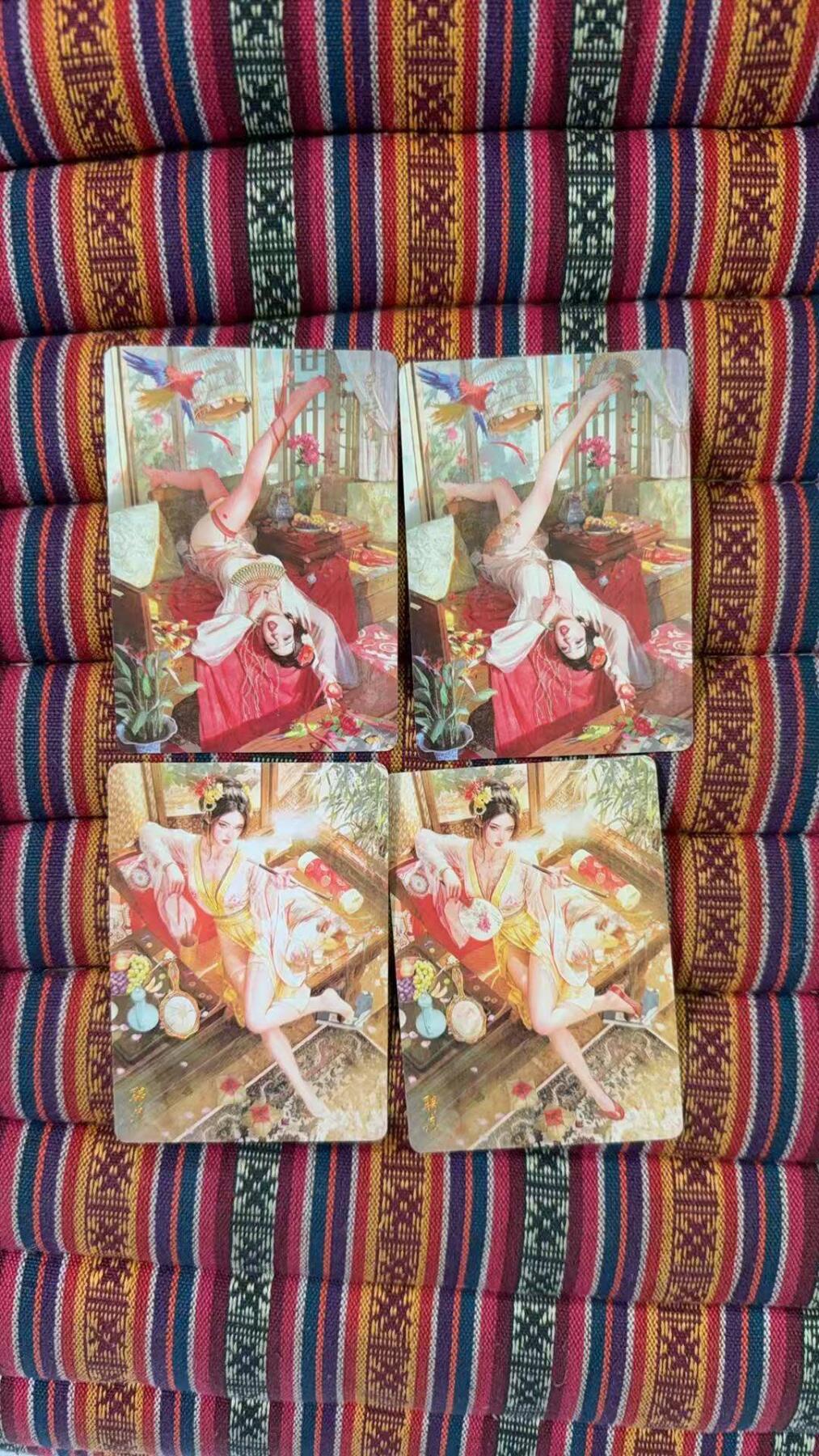 光影卡牌第25期，各家亲签，各家套卡，持续收拍品 妖姬传冷烫普卡20人物40张