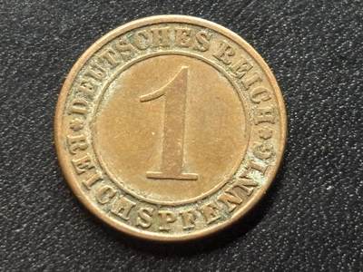 邮泉阁限时拍卖第三十五场 德国硬币专场（硬币在国外。请付邮费6元。） 德国魏玛共和国帝国马克1929年1芬尼A版