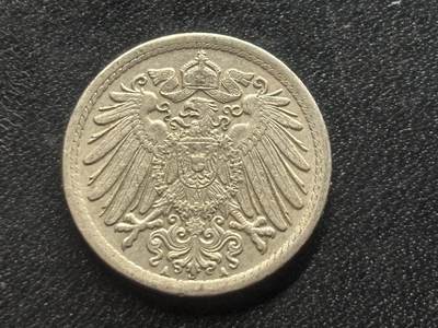 邮泉阁限时拍卖第三十五场 德国硬币专场（硬币在国外。请付邮费6元。） 德意志帝国1914年5芬尼A版