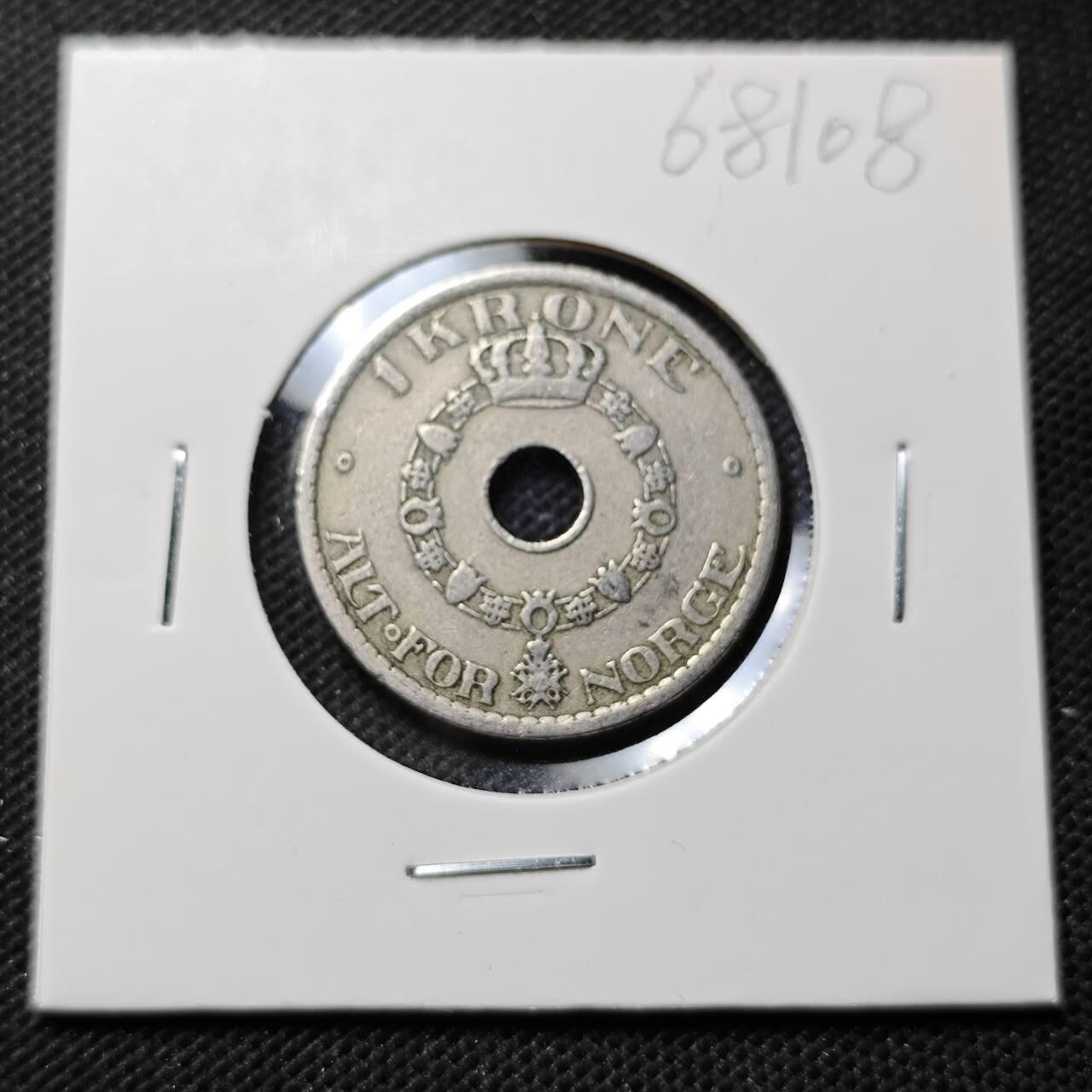 KK钱币收藏小铺  第368场  2月预留时间 周末发货  1925挪威1克朗