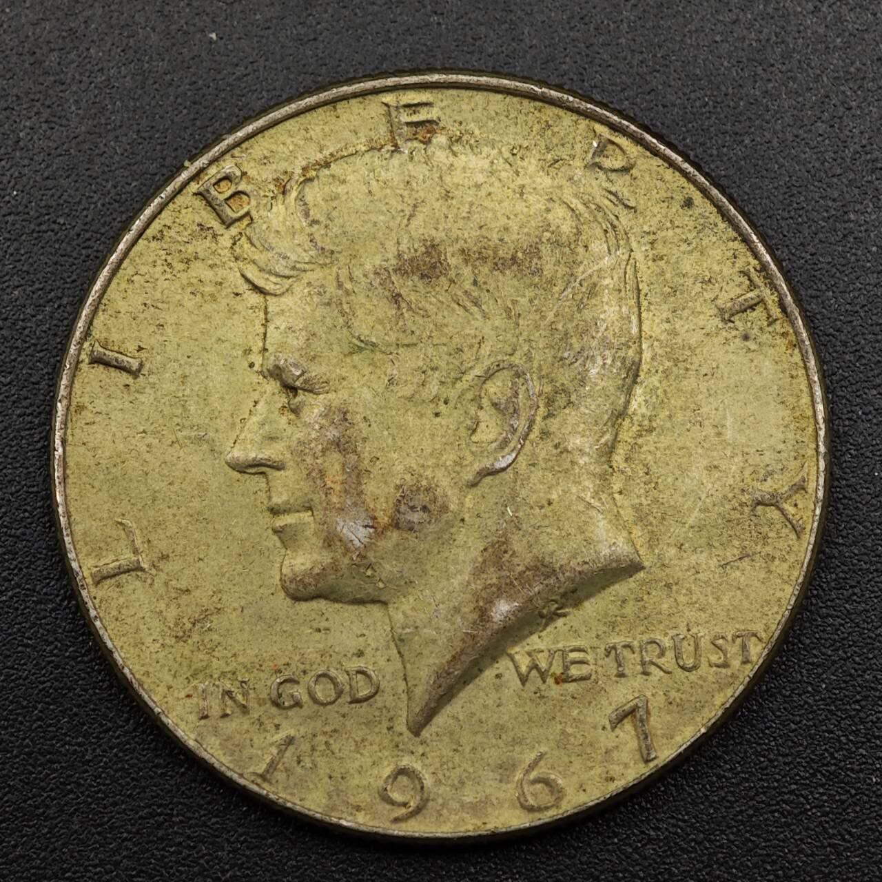 【淘币小摊】实时拍第七百九十五拍   银币套币场   满百包邮可预留二周 每周一统一发货   美国1967年肯尼迪半美元银币