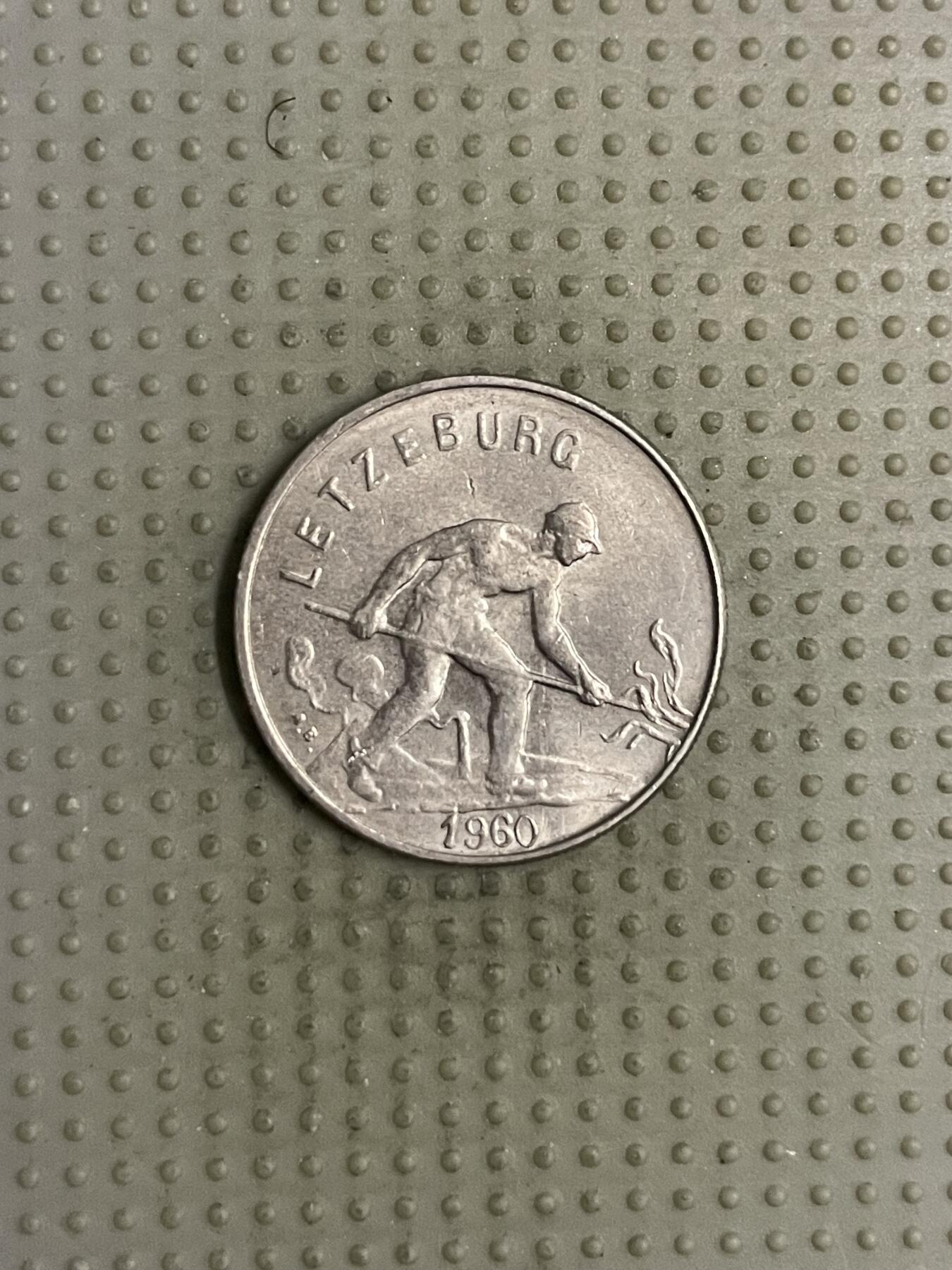 2025年第112场各国散币拍卖（总第112场） 卢森堡1960年1法郎
