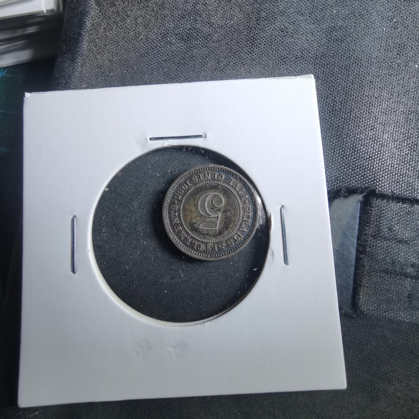 沼泽如烟--第899场 英属海峡1935年五分银币