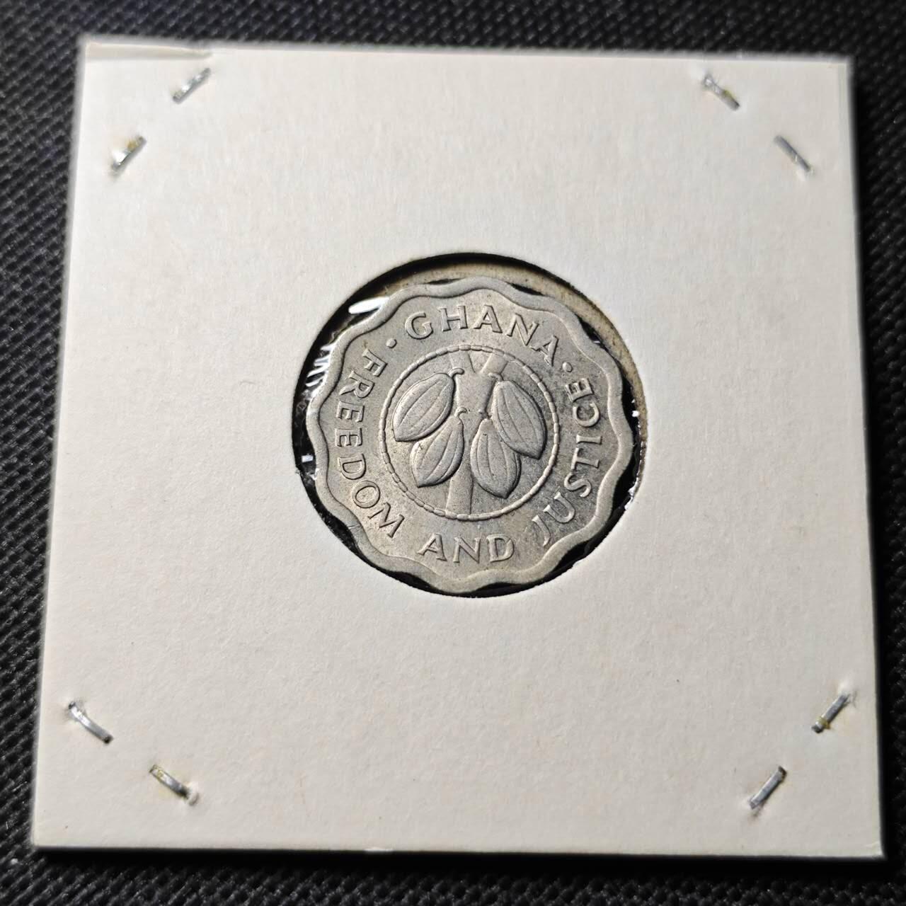 KK钱币收藏小铺  第368场  2月预留时间 周末发货  1967加纳2.5比塞瓦 好品