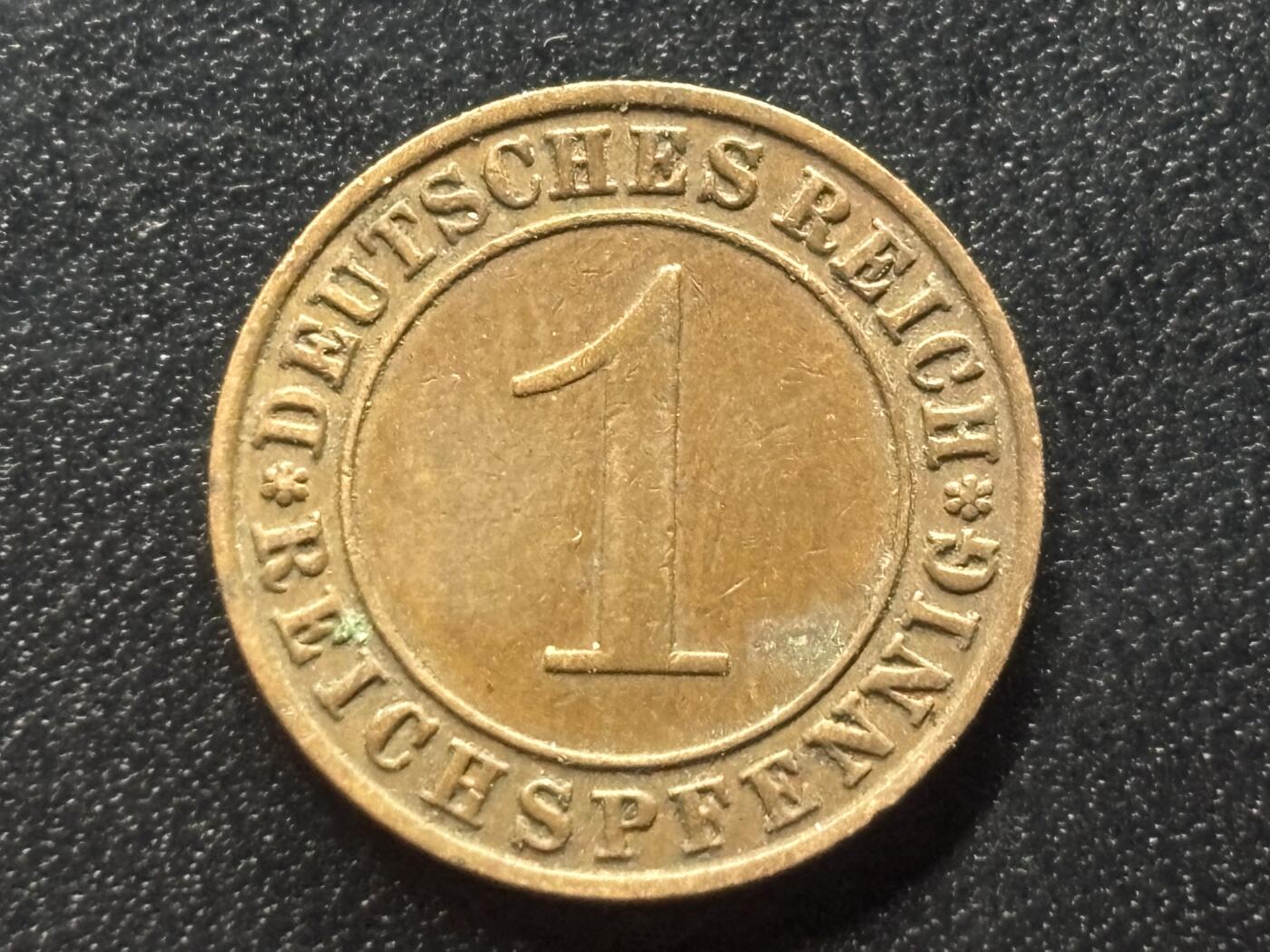 邮泉阁限时拍卖第三十五场 德国硬币专场（硬币在国外。请付邮费6元。） 德国魏玛共和国帝国马克1936年1芬尼J版