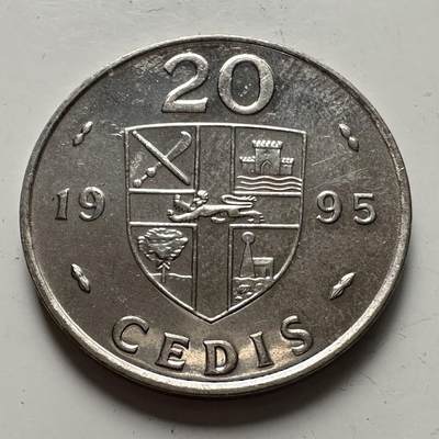 🌹外币初藏🌹🐯2025年第126场  每周二四六晚8️⃣点 接代拍 - 加纳1995年20赛地