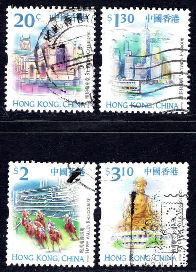 洪涛臻品批发群 精选邮票限时拍卖第1165期  - 香港地标4枚信销无薄好品