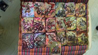 光影卡牌第25期，各家亲签，各家套卡，持续收拍品 - 杨门女将粗闪19张