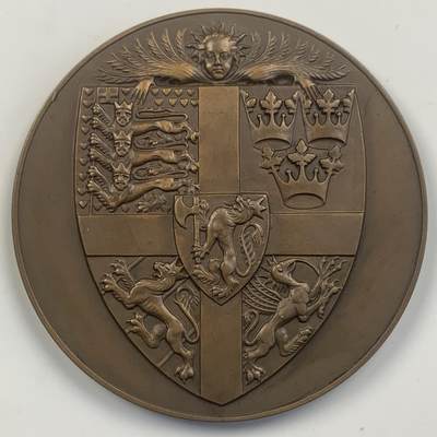 掌中浮雕-藏着的欧洲第041场 - 1934年瑞典钱币收藏学会铜章，55mm