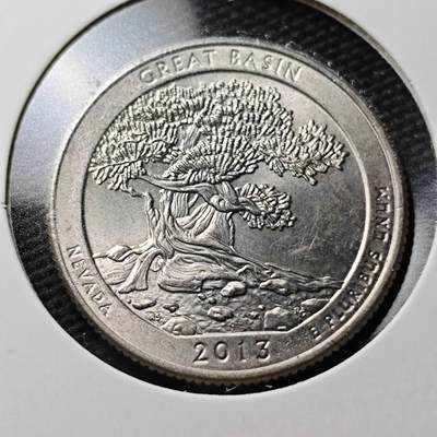 KK钱币收藏小铺  第367场  2月预留时间 周末发货 -  2013美国25分纪念币