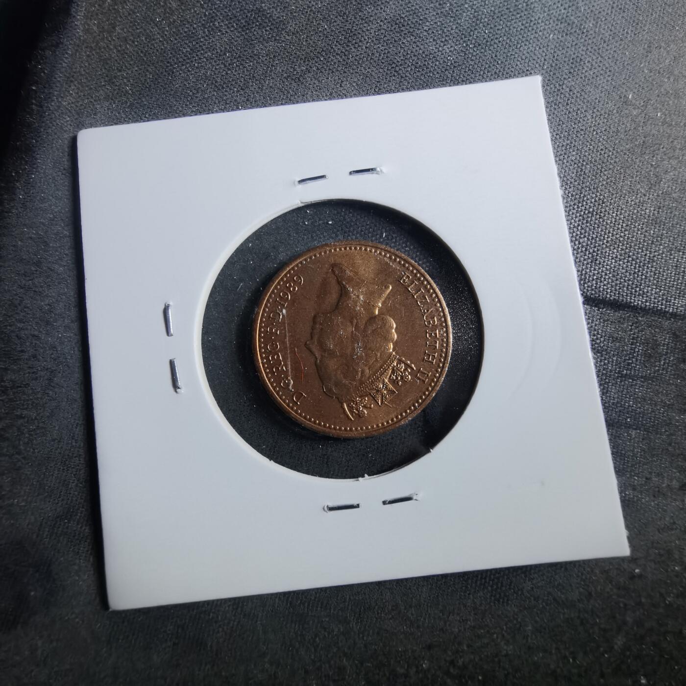 沼泽如烟--第899场 英国1989年1便士